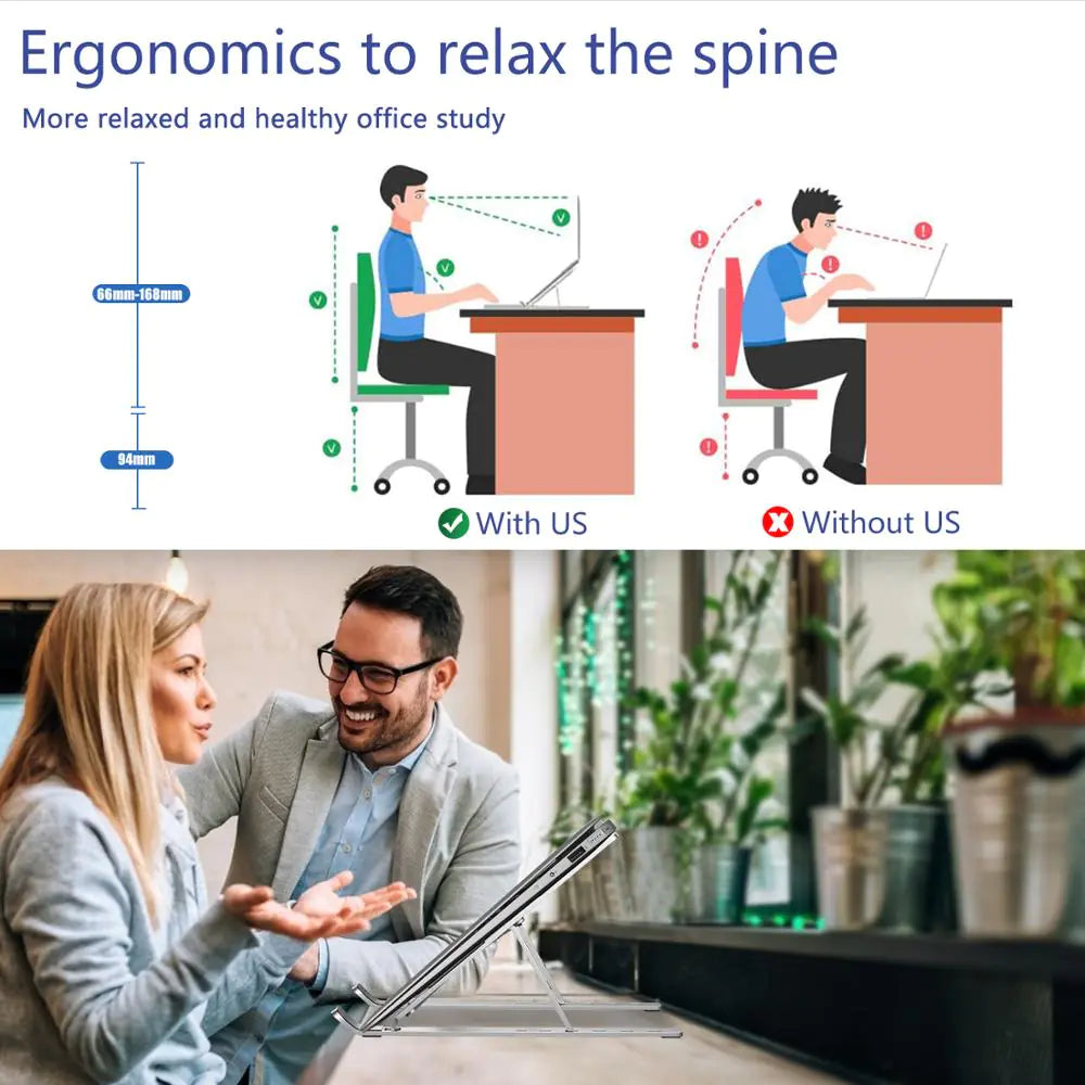 Soporte plegable para portátil Soporte ajustable para portátil Portátil