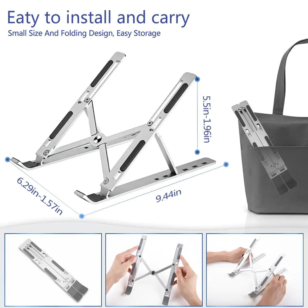 Soporte plegable para portátil Soporte ajustable para portátil Portátil